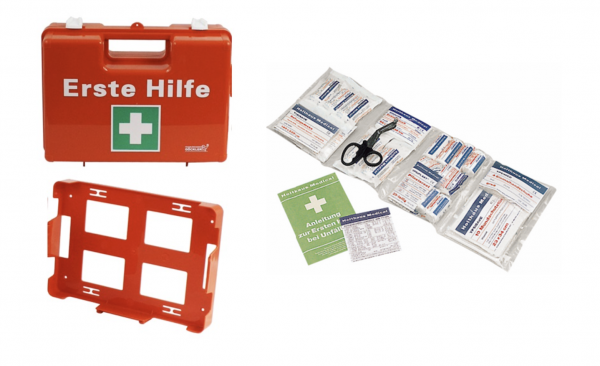 1.-Hilfe-Koffer, Orange DIN 13169